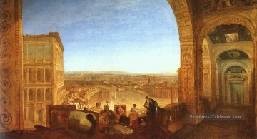 Rome du Vatican 1820 romantique Turner Peinture à l'huile